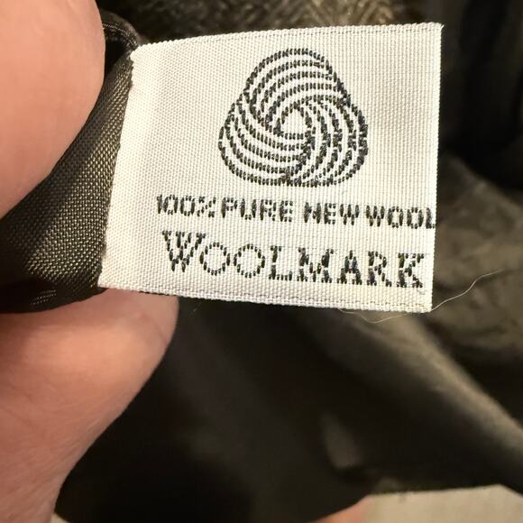 Women's Lauren Ralph Lauren Brown Herringbone 100% Wool Zip Front Jacket Sz 6 - Picture 5 of 13